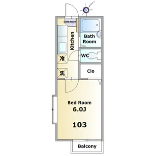 プリティII【1階】の間取り
