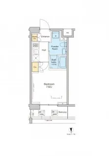 プラウドフラット中野【2階】の間取り