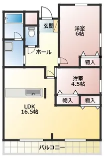 ハイレジデンスL【5階】の間取り
