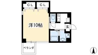 シェルクレール北山【4階】の間取り