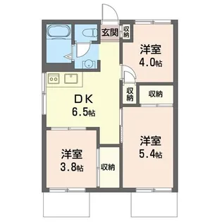 コーポ渡内 (1F)【2階】の間取り