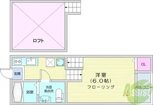 プレジデンス宮町【2階】の間取り