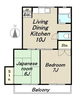 コーポモリタII【2階】の間取り