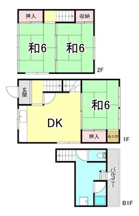 兵庫県神戸市垂水区北舞子3【一戸建】の間取り