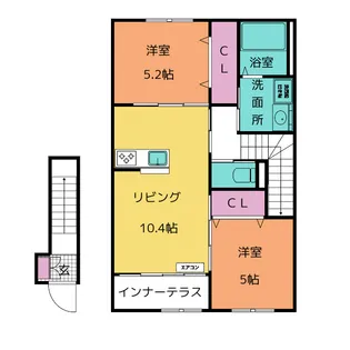ルート1サイド【2階】の間取り
