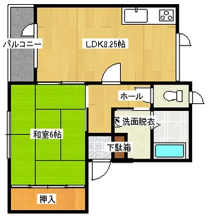 シティハウス89【2階】の間取り