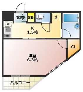 パールレジデンス板橋【6階】の間取り