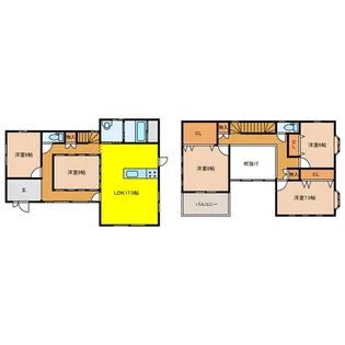 三重県四日市市波木南台4【一戸建】の間取り