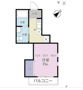コートドール上大岡【1階】の間取り