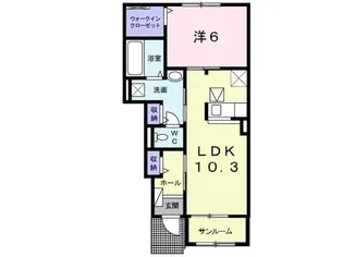 フォートレス D【1階】の間取り