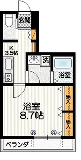 栄華マンション【3階】の間取り