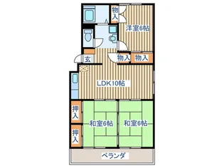 第二南陽コーポ【2階】の間取り