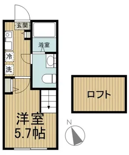 アルシオーネ絹ヶ丘【2階】の間取り