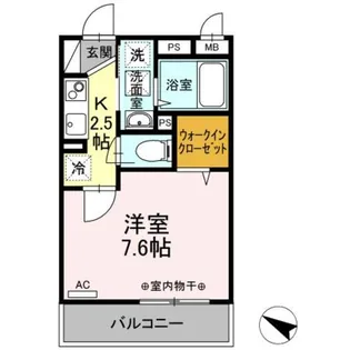 東京都八王子市堀之内3【アパート】の間取り