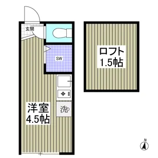 アーバンプレイス沼袋B棟【2階】の間取り