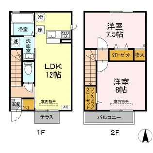 福島県郡山市菜根2【一戸建】の間取り