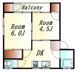 広島県広島市南区丹那町【マンション】の間取り