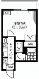 木津ハイツ【2階】の間取り