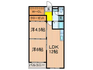 所沢コーポラスB棟【10階】の間取り