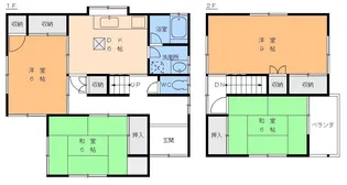 愛媛県松山市山西町【一戸建】の間取り
