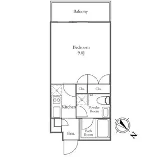 THE LUDLOW NAKAMEGURO【3階】の間取り