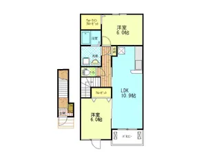 アーリーグット B棟【2階】の間取り