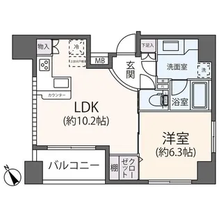 プライマリー相模大野ステーションフロント202【2階】の間取り