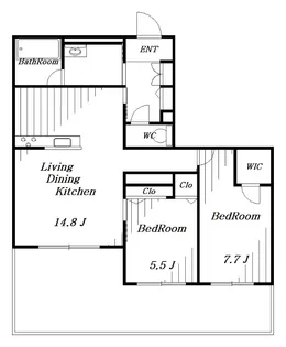 Saphir【1階】の間取り