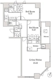 LaSante一番町【10階】の間取り