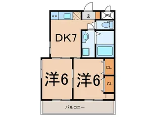 レジデンス谷川【1階】の間取り