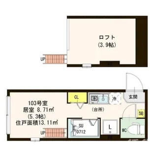 ミラベル【2階】の間取り