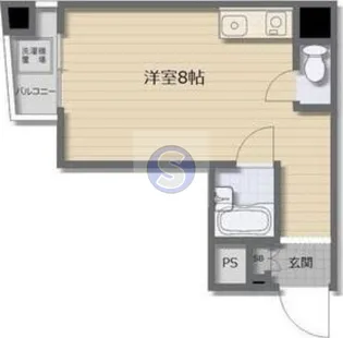 シャトー大手前【5階】の間取り