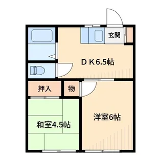 シムラハイツ【1階】の間取り