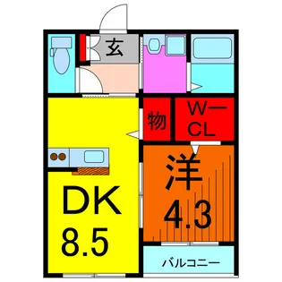 ヒログランデ【1階】の間取り
