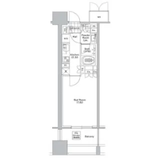 コンフォリア渋谷WEST【5階】の間取り