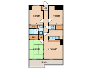 アルブルKN【7階】の間取り