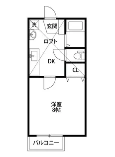 リエート東中島【2階】の間取り
