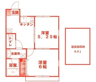 クローバー横浜【2階】の間取り