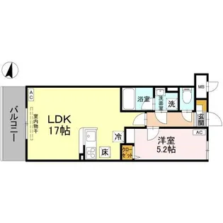 Grace Atago【1階】の間取り