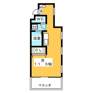 高久ダンススタジオ【4階】の間取り