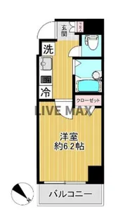 スパシエ門前仲町サウスクレスト【6階】の間取り
