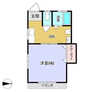 山田ハイツ【2階】の間取り