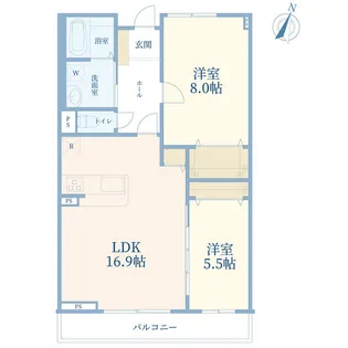 ヴィレッジ3【3階】の間取り