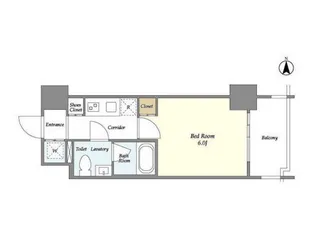 プラシア北千住【5階】の間取り