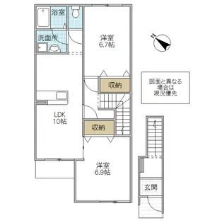 ヴィラージュコート【2階】の間取り