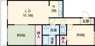 ヴィラ海岸町【2階】の間取り