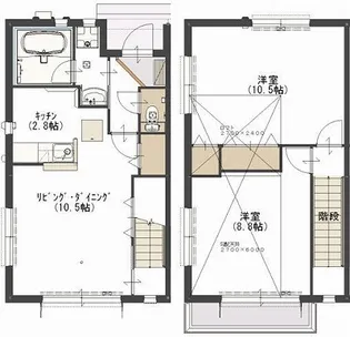 キラテック・アテン(メゾネット)【1階】の間取り