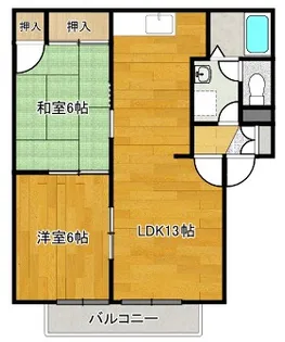 シーサイドハイツ【2階】の間取り