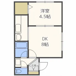 ライズ本郷通壱番館【2階】の間取り