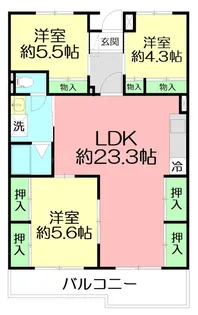 ゴテンハイム【3階】の間取り